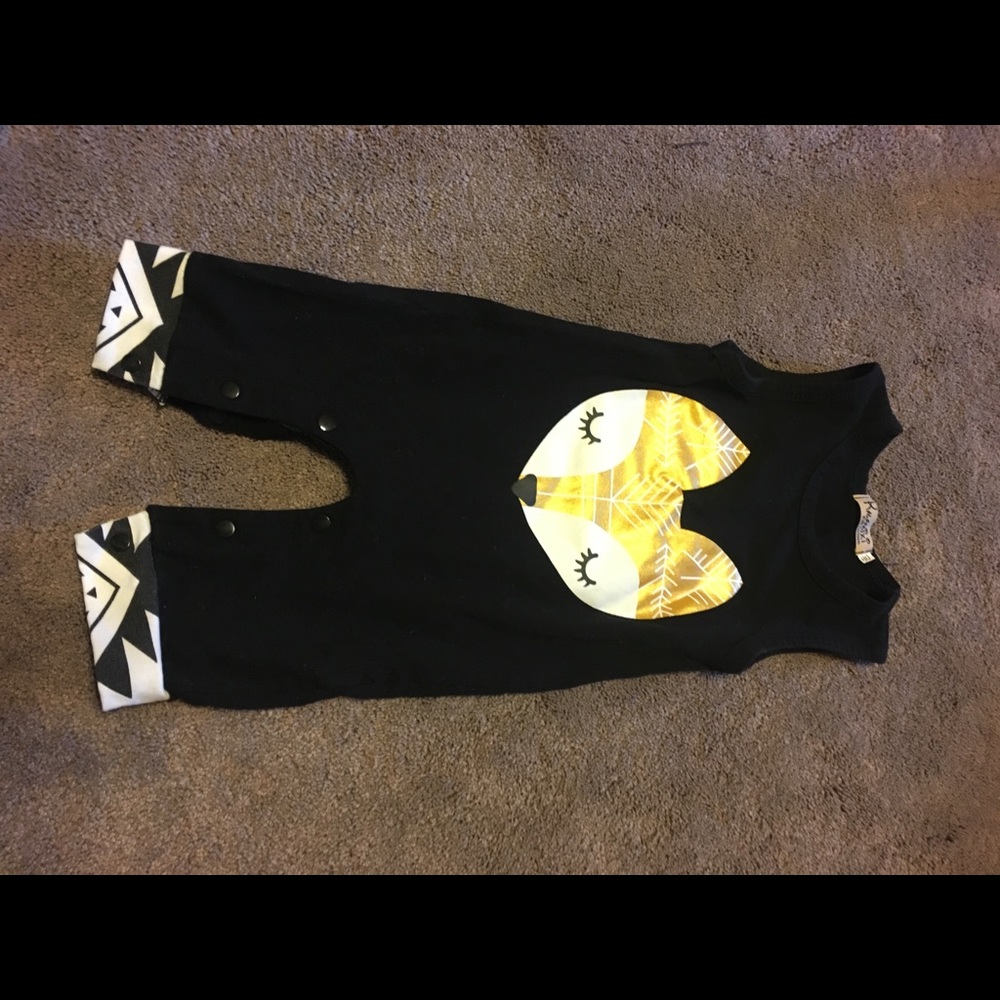 Baby girl fox romper